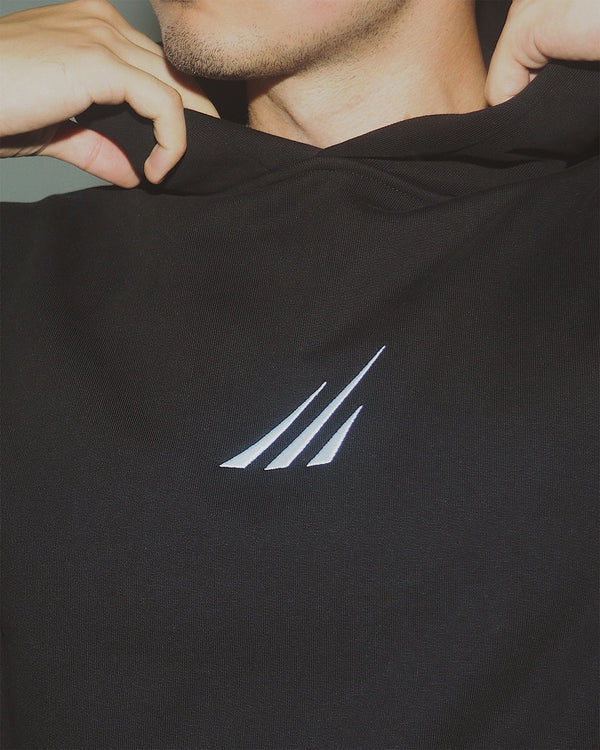 Heavyweight men’s cotton hoodie, natural activewear.