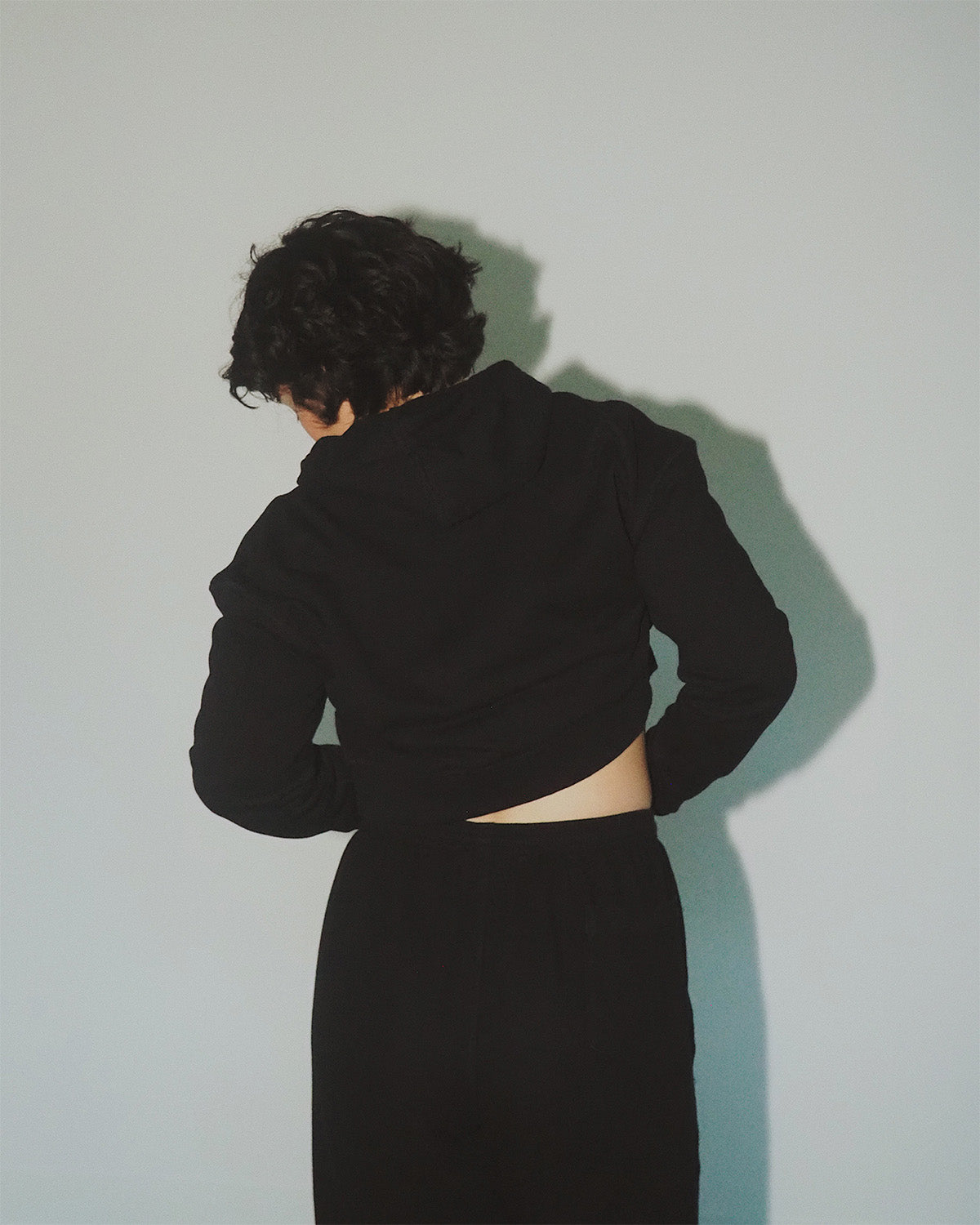 Premium women’s sustainable cotton cropped hoodie.
